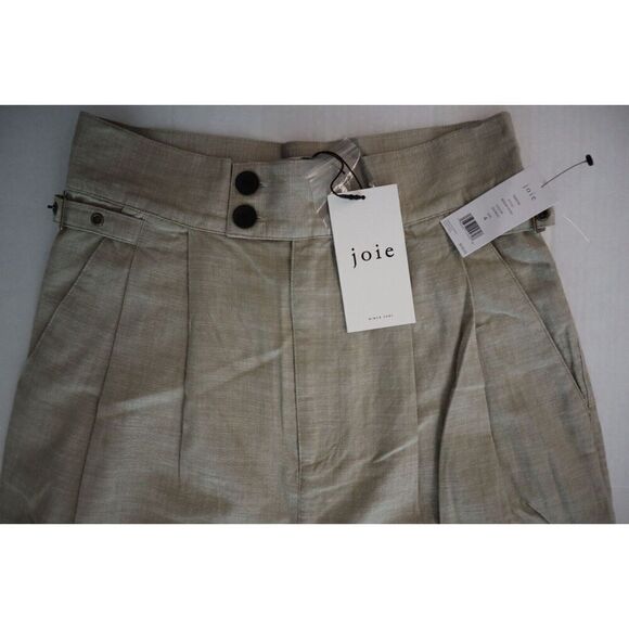 Joie B0008F09190 Women's Sz 4 Oatmeal/Beige Nadia Cotton Tapered Leg Pants - Picture 6 of 11